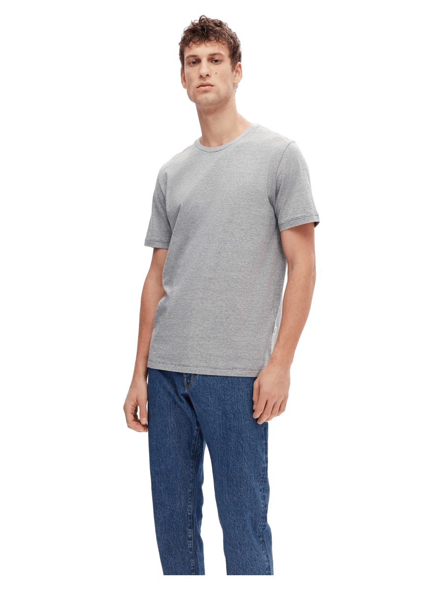 Selected Men T-shirts / Polo 16087843-phantom/egret_S - Bygholm Menswear